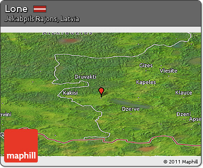 Satellite Panoramic Map of Lone