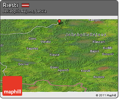 Satellite Panoramic Map of Riesti