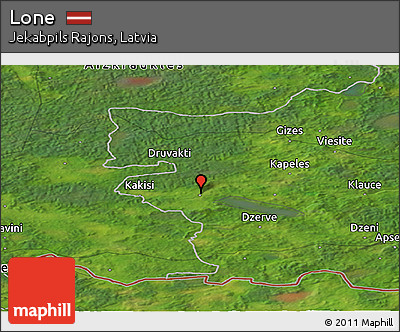 Satellite Panoramic Map of Lone