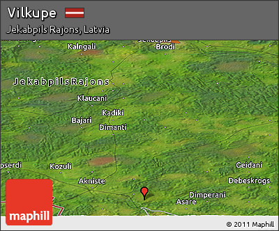 Satellite Panoramic Map of Vilkupe