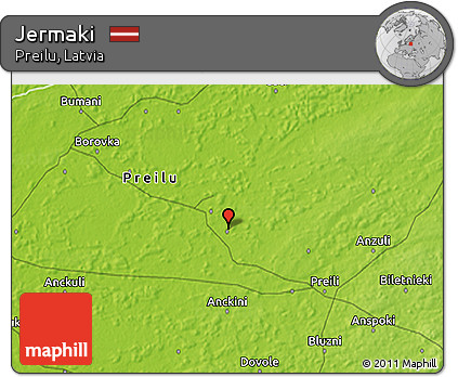 Physical 3D Map of Jermaki