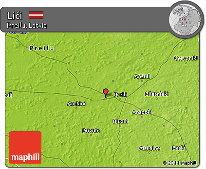 Physical 3D Map of Liči