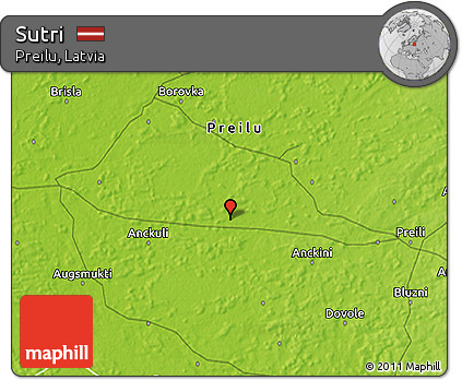 Physical 3D Map of Sutri