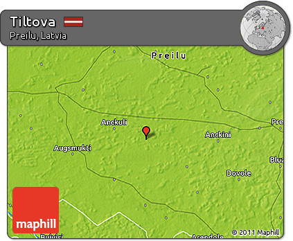 Physical 3D Map of Tiltova