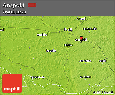 Physical 3D Map of Anspoki