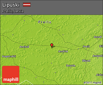 Physical 3D Map of Lipuški