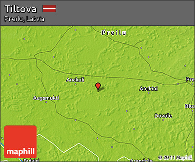 Physical 3D Map of Tiltova