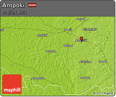 Physical 3D Map of Anspoki