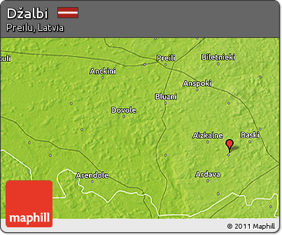 Physical 3D Map of Džalbi