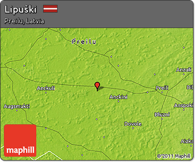 Physical 3D Map of Lipuški