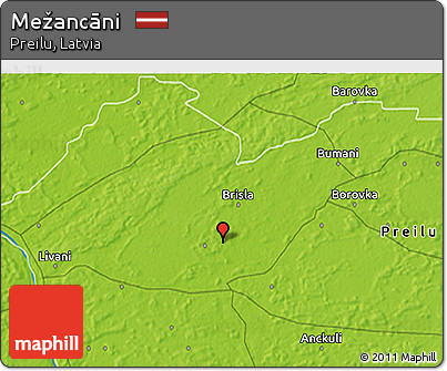 Physical 3D Map of Mežancāni