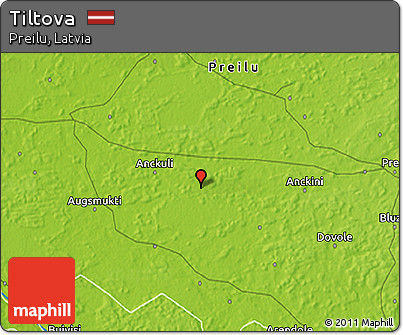 Physical 3D Map of Tiltova