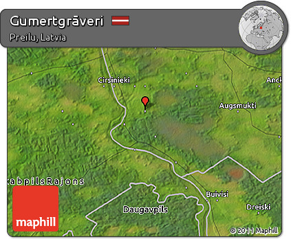 Satellite 3D Map of Gumertgrāveri