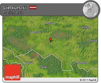 Satellite 3D Map of Lielkursīši