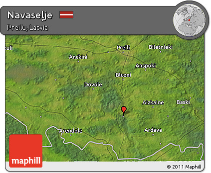 Satellite 3D Map of Navaseļje