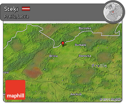 Satellite 3D Map of Steķi