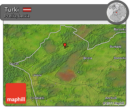 Satellite 3D Map of Turki