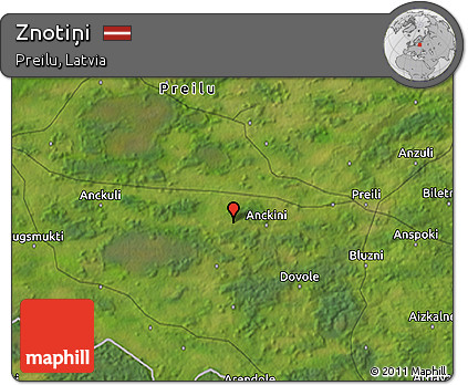 Satellite 3D Map of Znotiņi