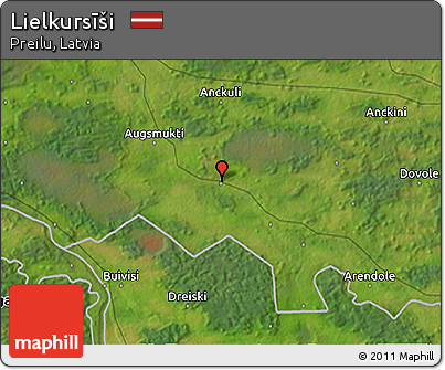 Satellite 3D Map of Lielkursīši