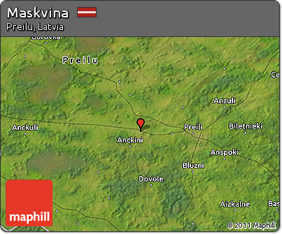 Satellite 3D Map of Maskvina