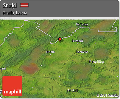 Satellite 3D Map of Steķi