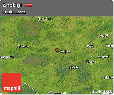 Satellite 3D Map of Znotiņi