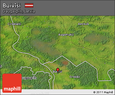 Satellite 3D Map of Buivīši
