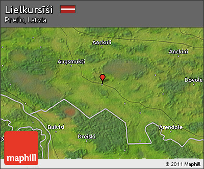 Satellite 3D Map of Lielkursīši