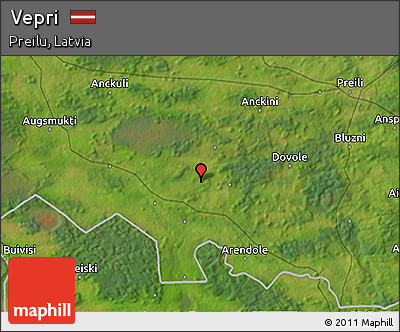 Satellite 3D Map of Vepri