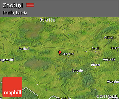 Satellite 3D Map of Znotiņi