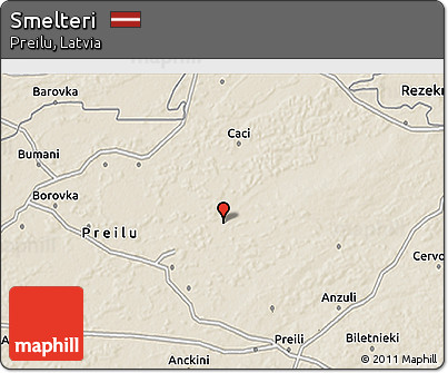 Shaded Relief 3D Map of Smelteri