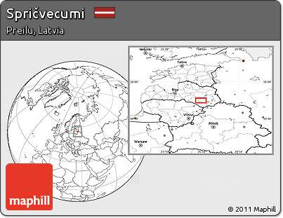 Blank Location Map of Spričvecumi