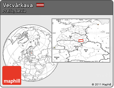 Blank Location Map of Vecvārkava