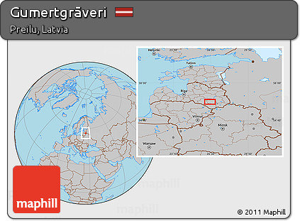 Gray Location Map of Gumertgrāveri
