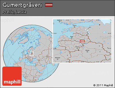 Gray Location Map of Gumertgrāveri