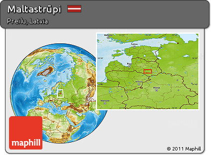 Physical Location Map of Maltastrūpi