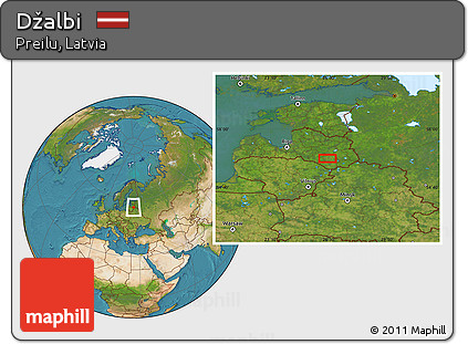 Satellite Location Map of Džalbi