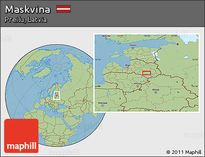 Savanna Style Location Map of Maskvina