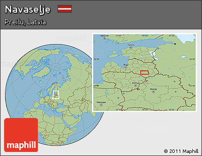 Savanna Style Location Map of Navaseļje