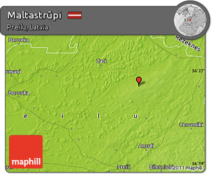 Physical Map of Maltastrūpi