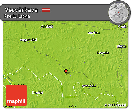 Physical Map of Vecvārkava