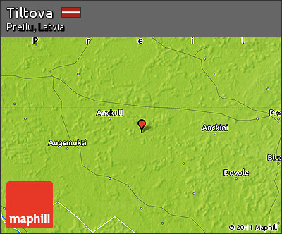 Physical Map of Tiltova
