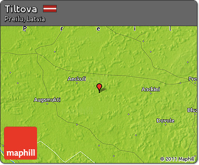 Physical Map of Tiltova