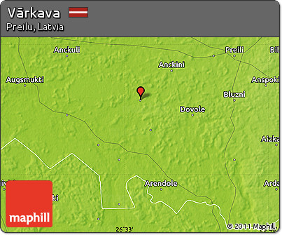 Physical Map of Vārkava