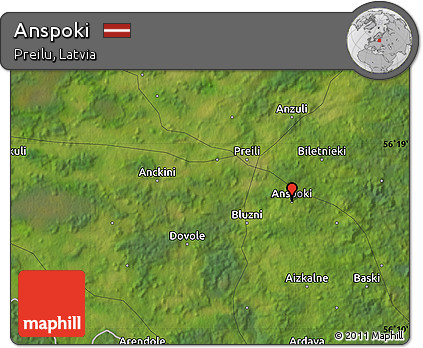 Satellite Map of Anspoki