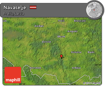Satellite Map of Navaseļje