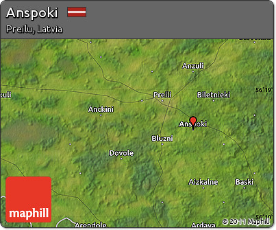 Satellite Map of Anspoki