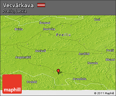 Physical Panoramic Map of Vecvārkava