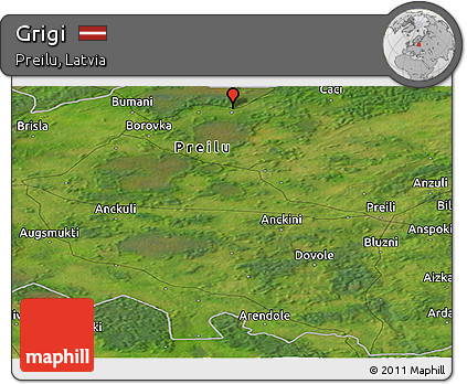 Satellite Panoramic Map of Grigi