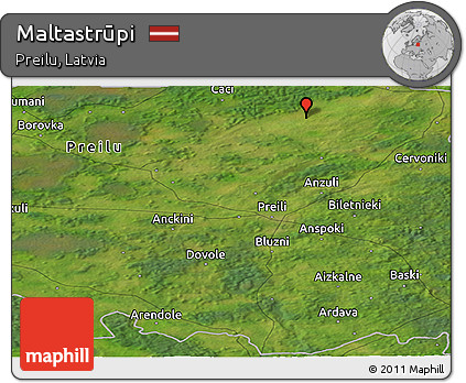 Satellite Panoramic Map of Maltastrūpi